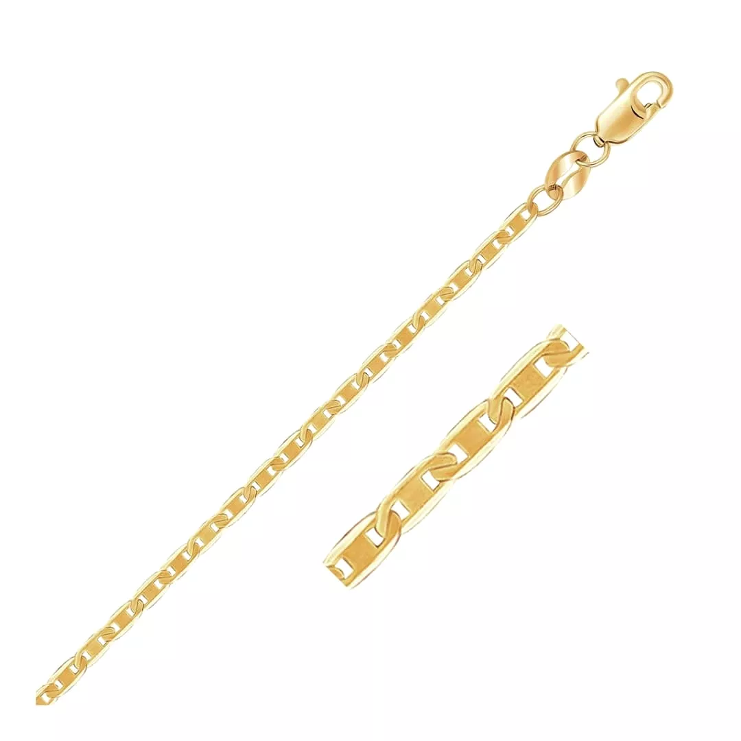 10k Yellow Gold Mariner Link Bracelet 1.7mm