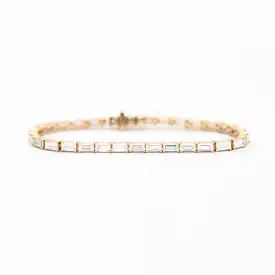 6.20 ct Baguette Lab-Grown Diamond Tennis Bracelet