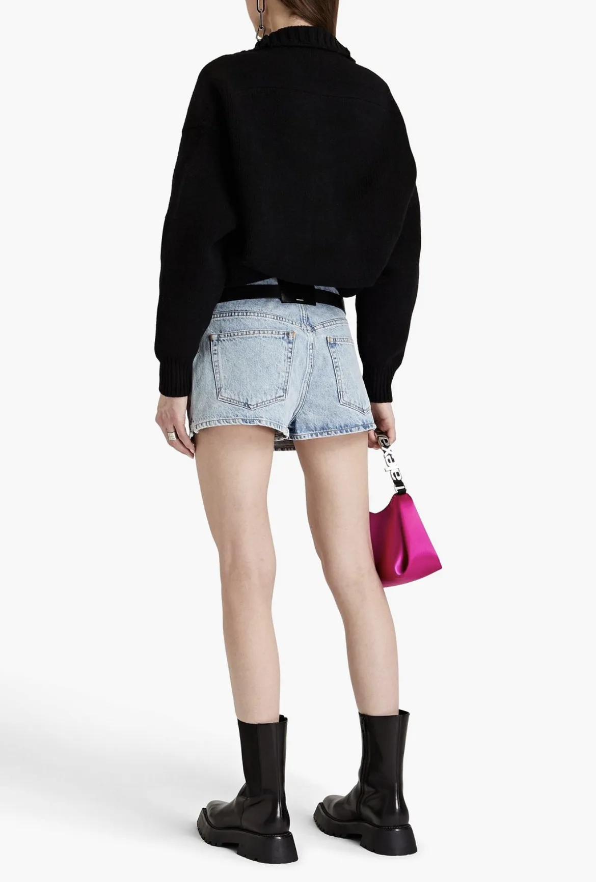 Alexander Wang  |Casual Style Wool Street Style Long Sleeves Plain High-Neck