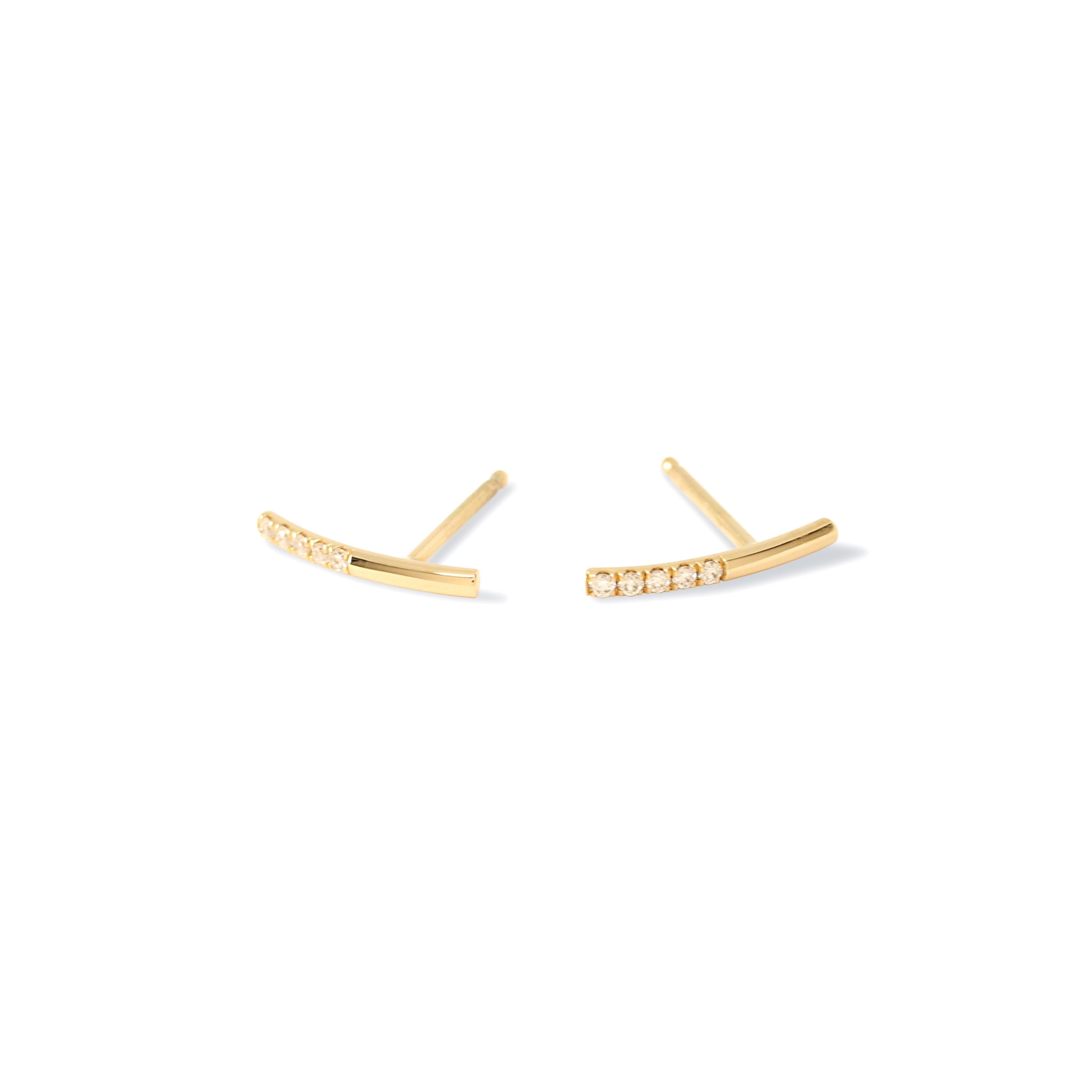 Balance Hook Earring 14K Yellow Gold - Single