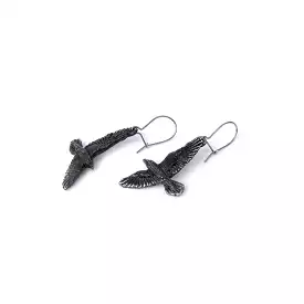 Black Raven Earrings