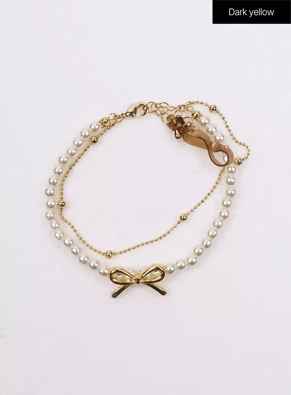 Bowknot & Pearl Bracelet Set IJ419