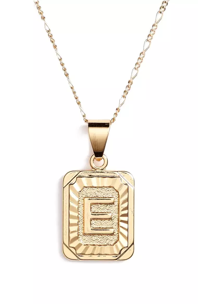 BRACHA Initial Card Necklace