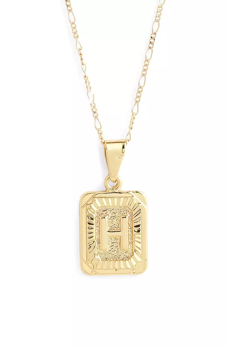 BRACHA Initial Card Necklace