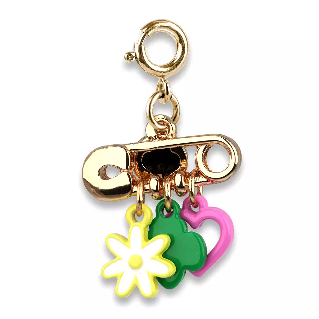 Charm It! Girl Scout Gold Pin Charm