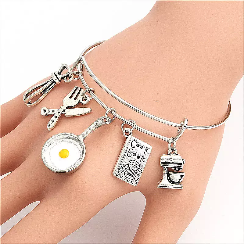 CHEF BRACELET CHARM COOKING JEWELRY