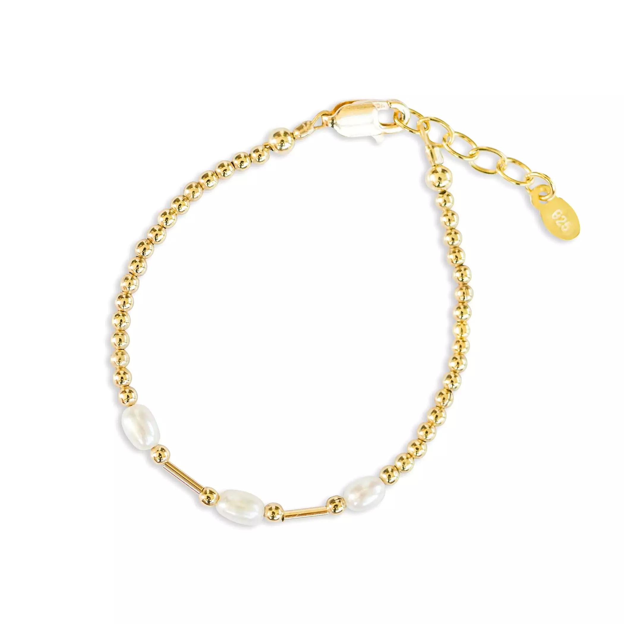 Cherished Moments 14K Gold-Plated Freshwater Pearl Bracelet - Emery