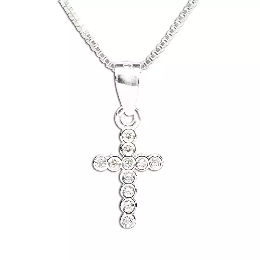 Cherished Moments - Sterling Silver Children's Cross Necklace