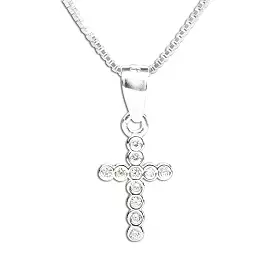 Cherished Moments - Sterling Silver Children's Cross Necklace