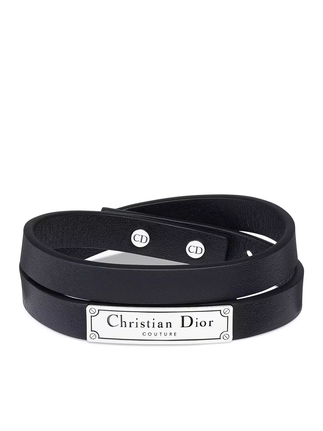 CHRISTIAN DIOR COUTURE DOUBLE LEATHER BRACELET