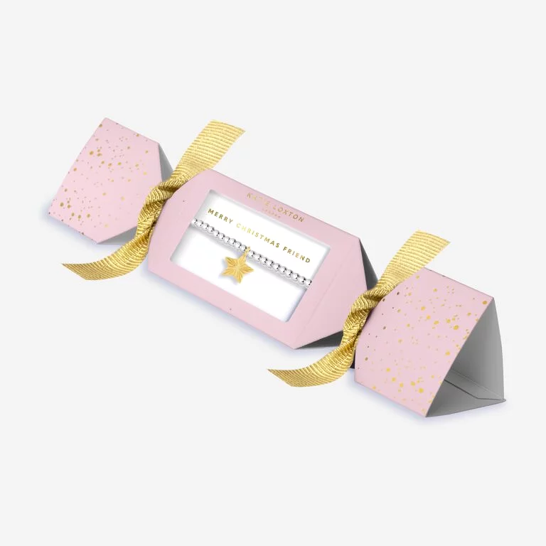 CHRISTMAS CRACKER BRACELET MERRY CHRISTMAS FRIEND - KATIE LOXTON