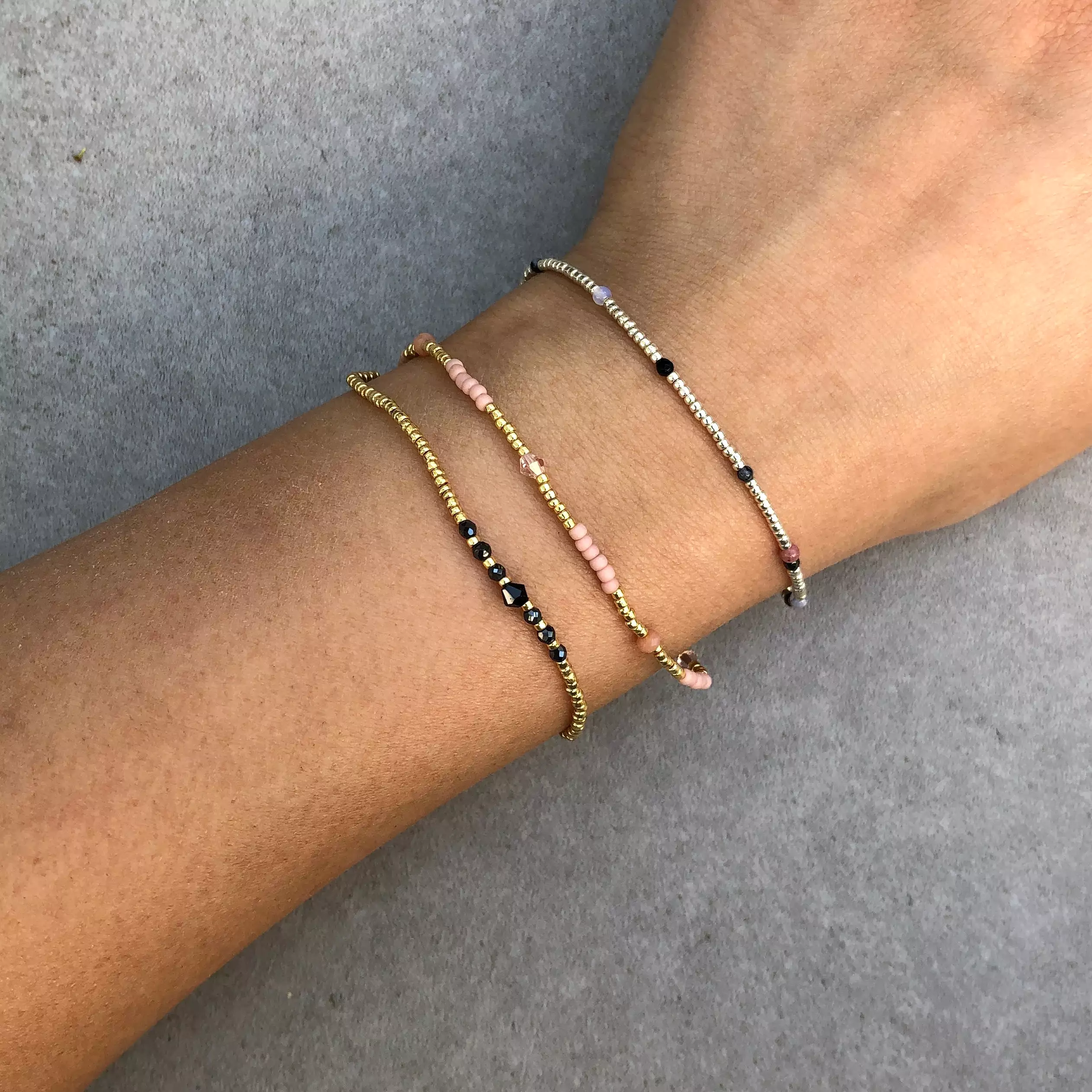 Clemence Bracelet, Pink Sand