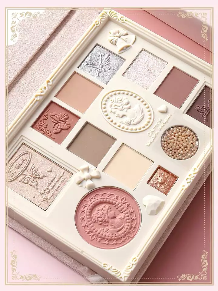 Color rose Antique rose invitation makeup face palette eyeshadow palette