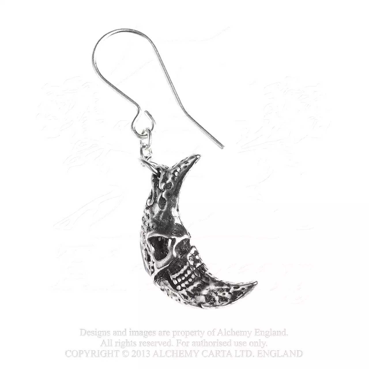 Crescens Tragicom Moon Earrings