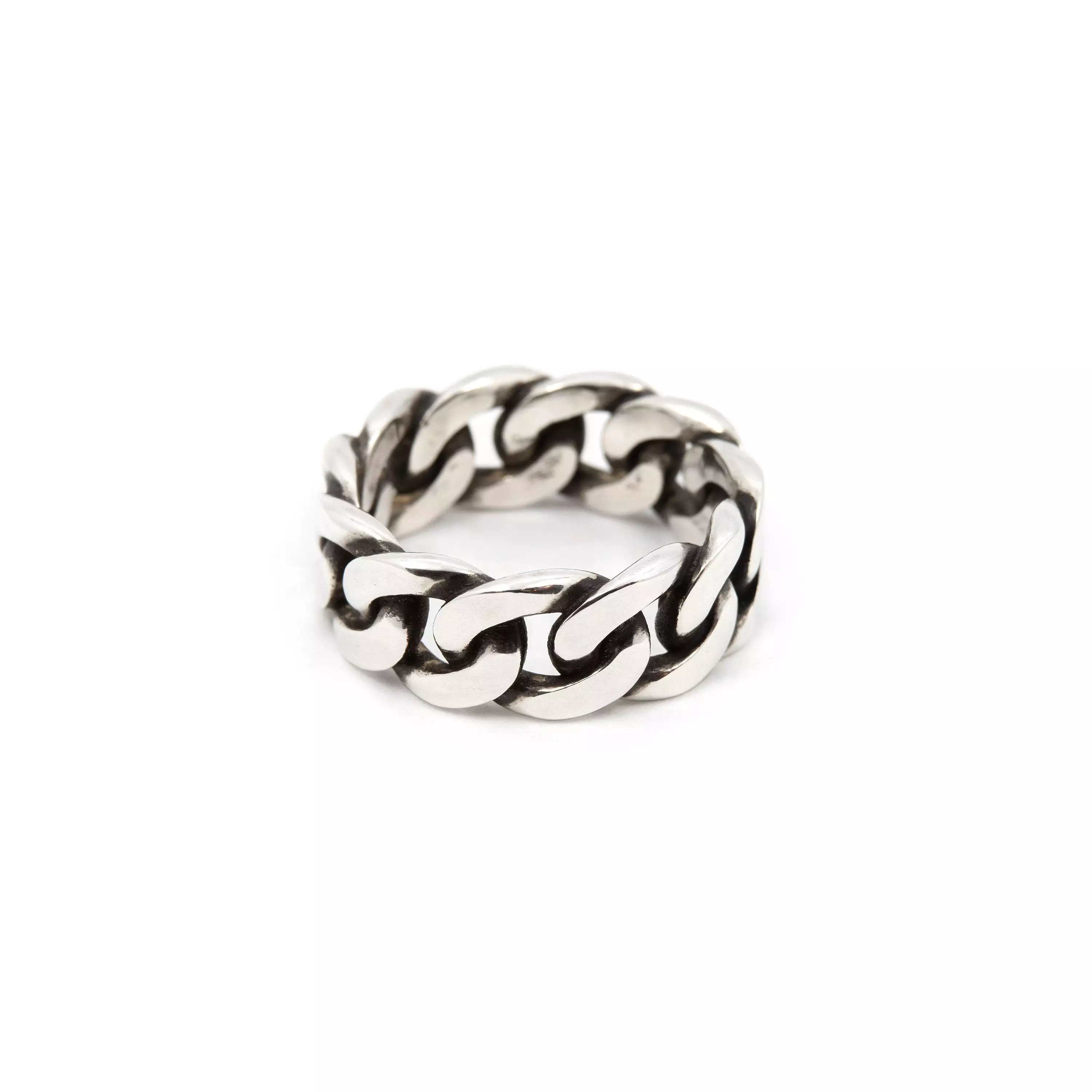 Cubano - Bold Cuban Chain Ring in Sterling Silver