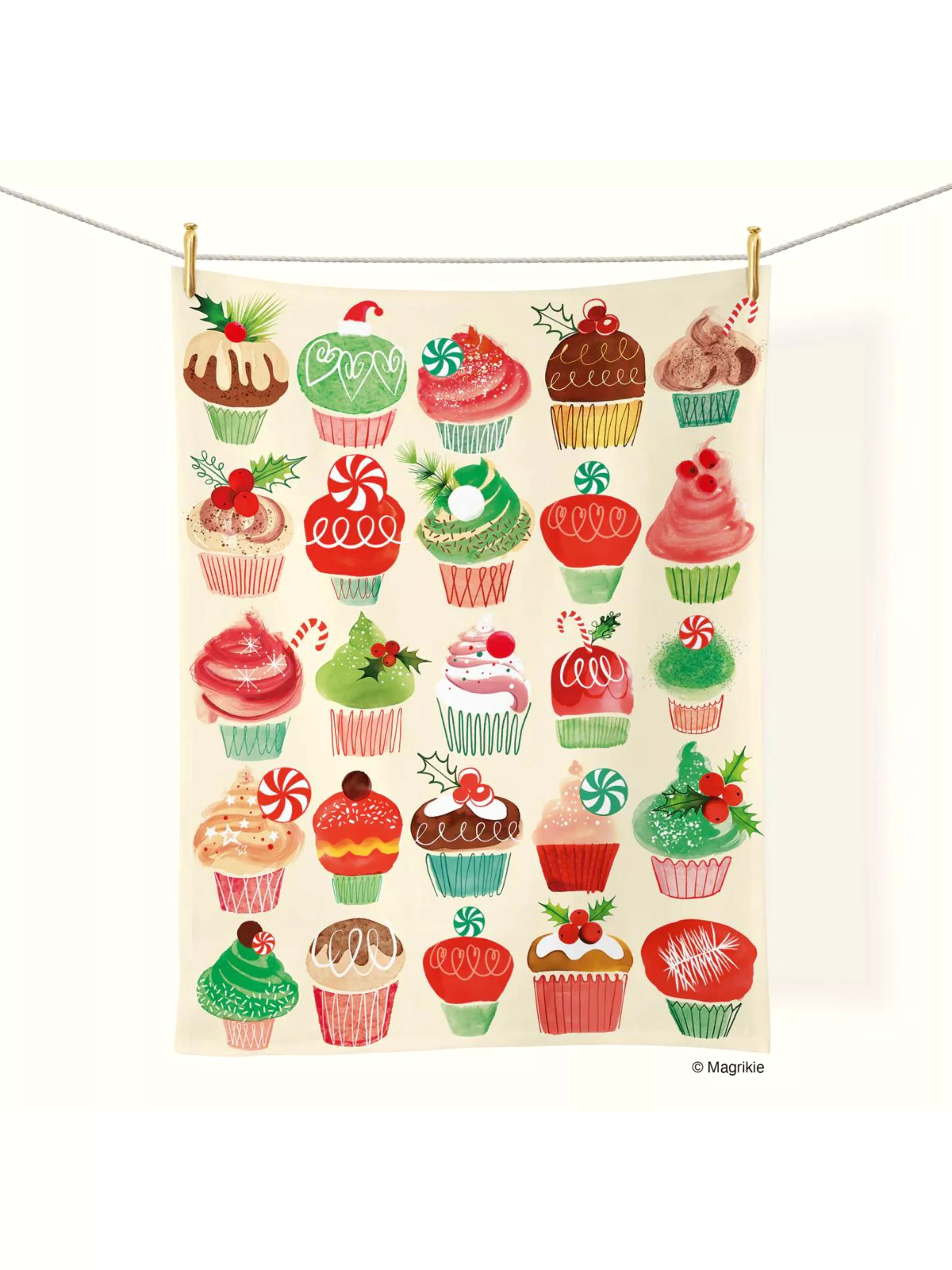 Cupcakes and Candy Tea Towel