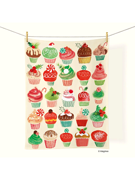 Cupcakes and Candy Tea Towel