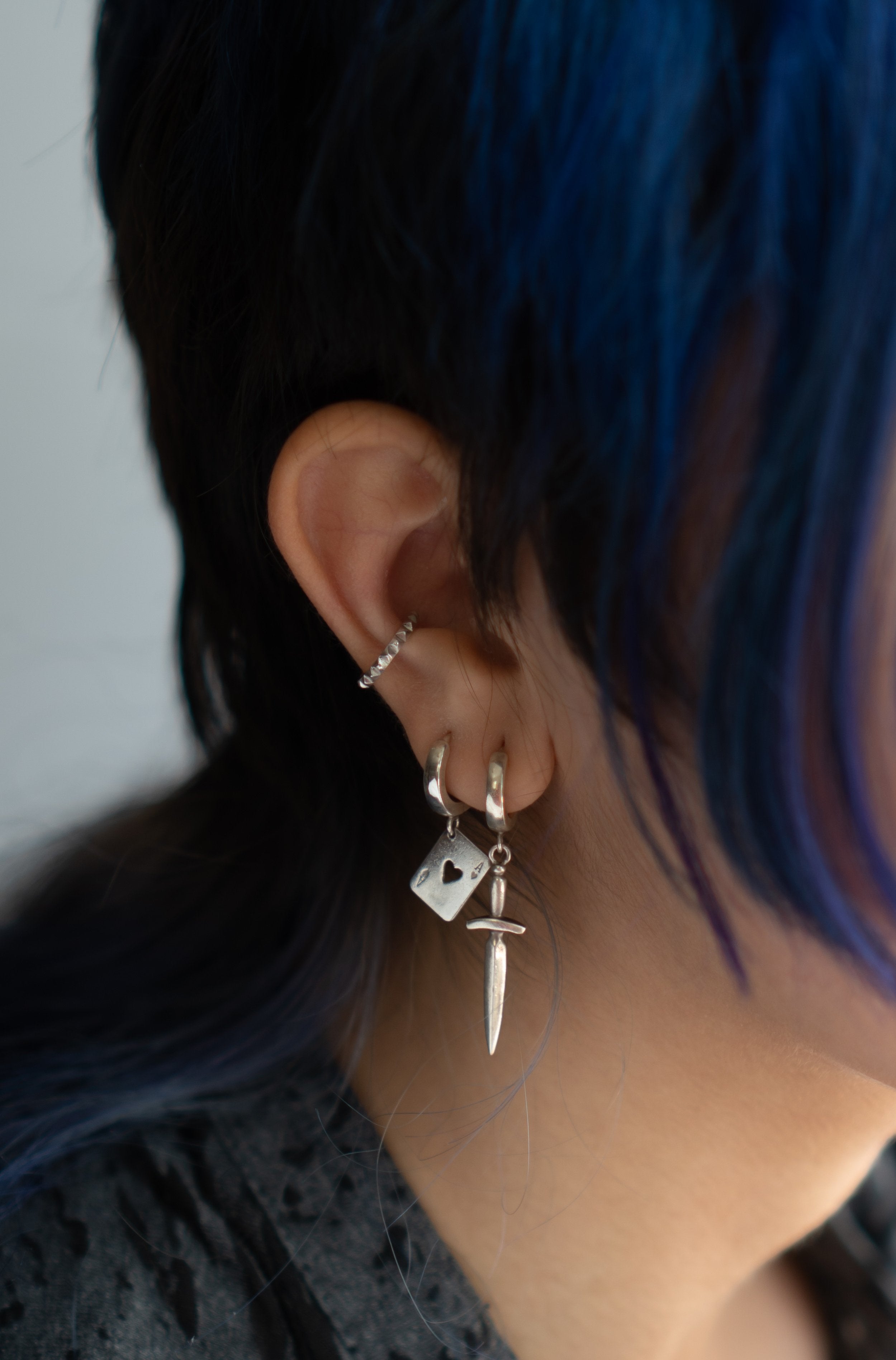 Dagger Earring - Sterling Silver