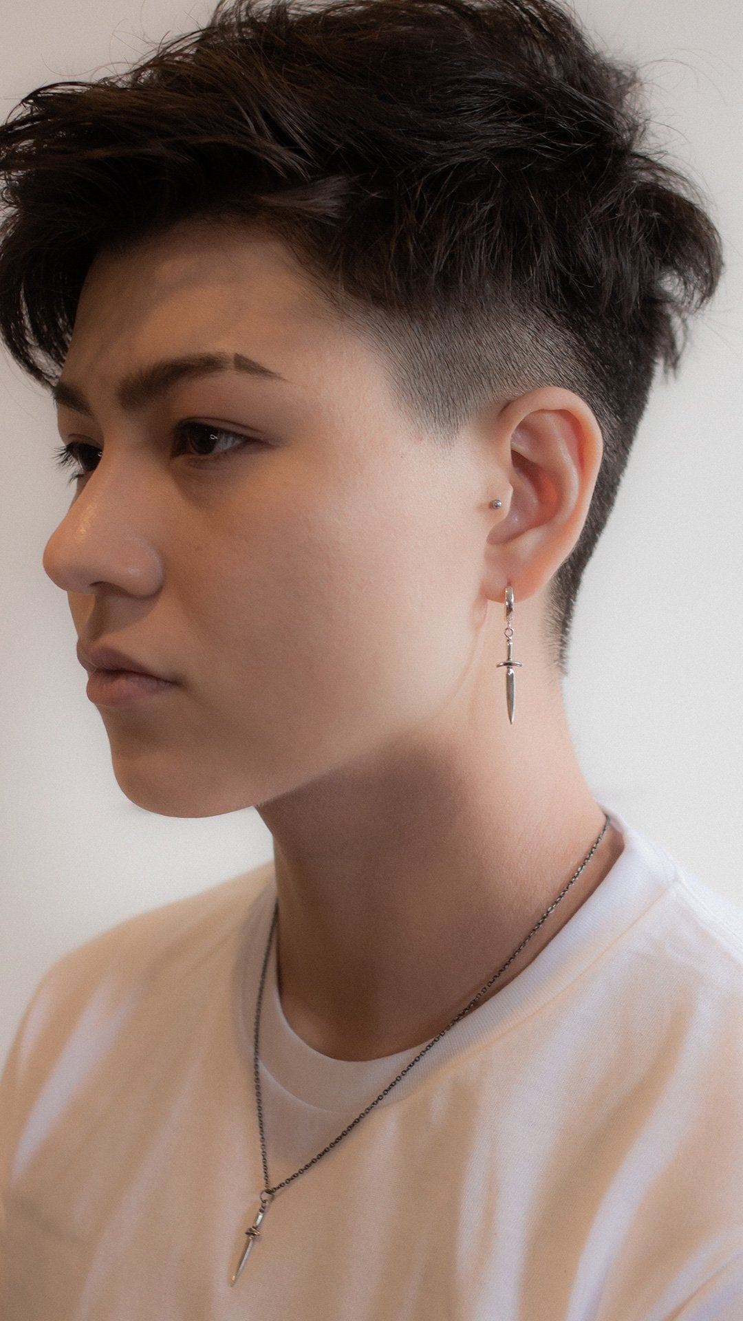 Dagger Earring - Sterling Silver