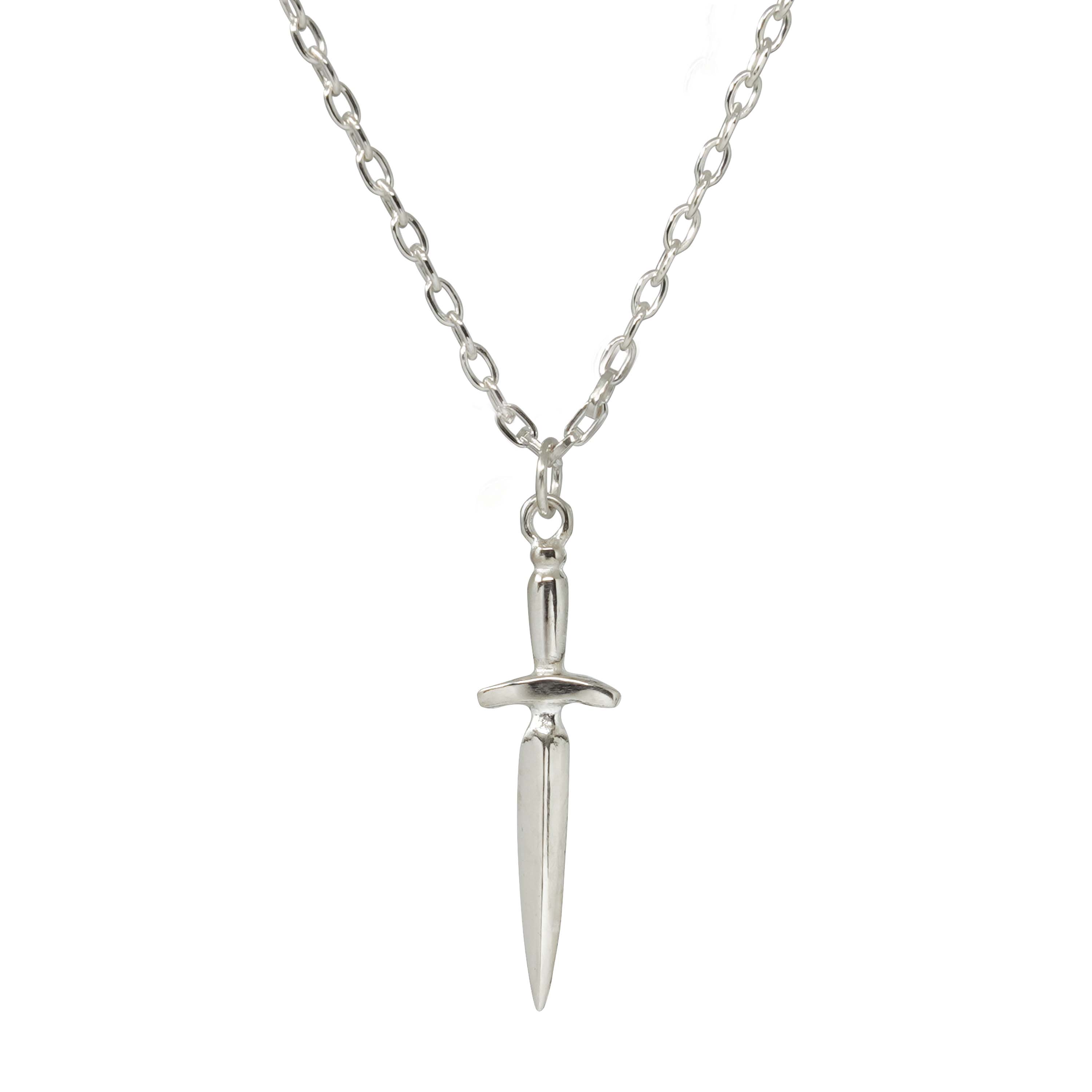 Dagger Necklace in Sterling Silver