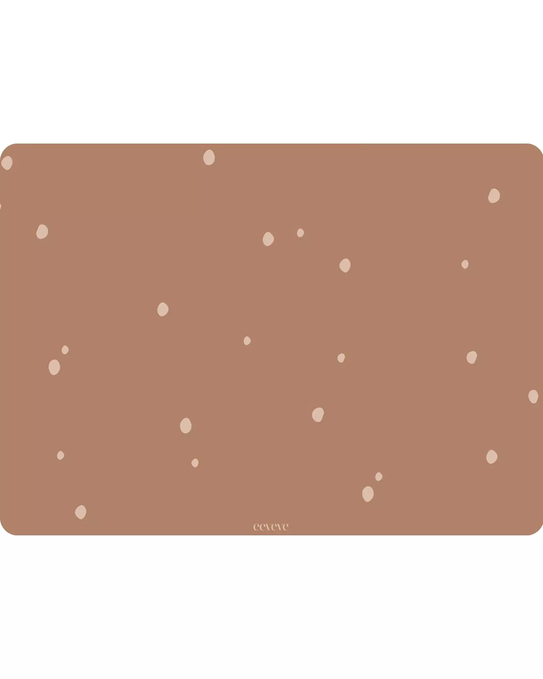 Desk mat Dots - Cinnamon