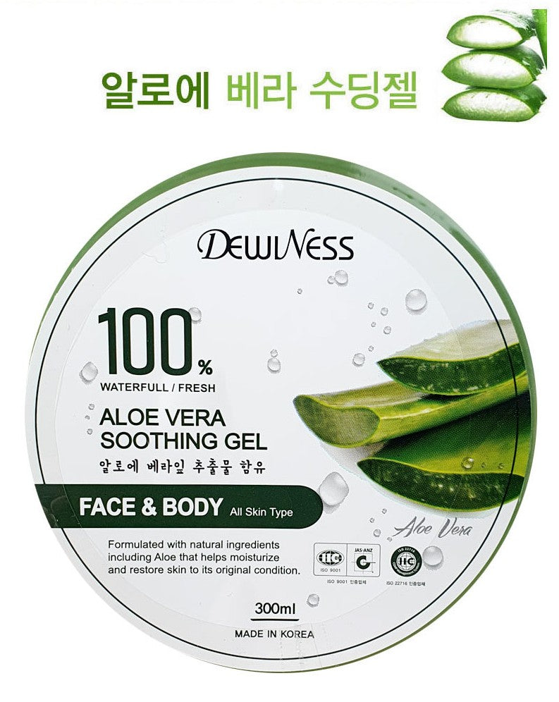 DEWINESS Aloevera Soothing Gels 300ml Moisturizing Skincare firming