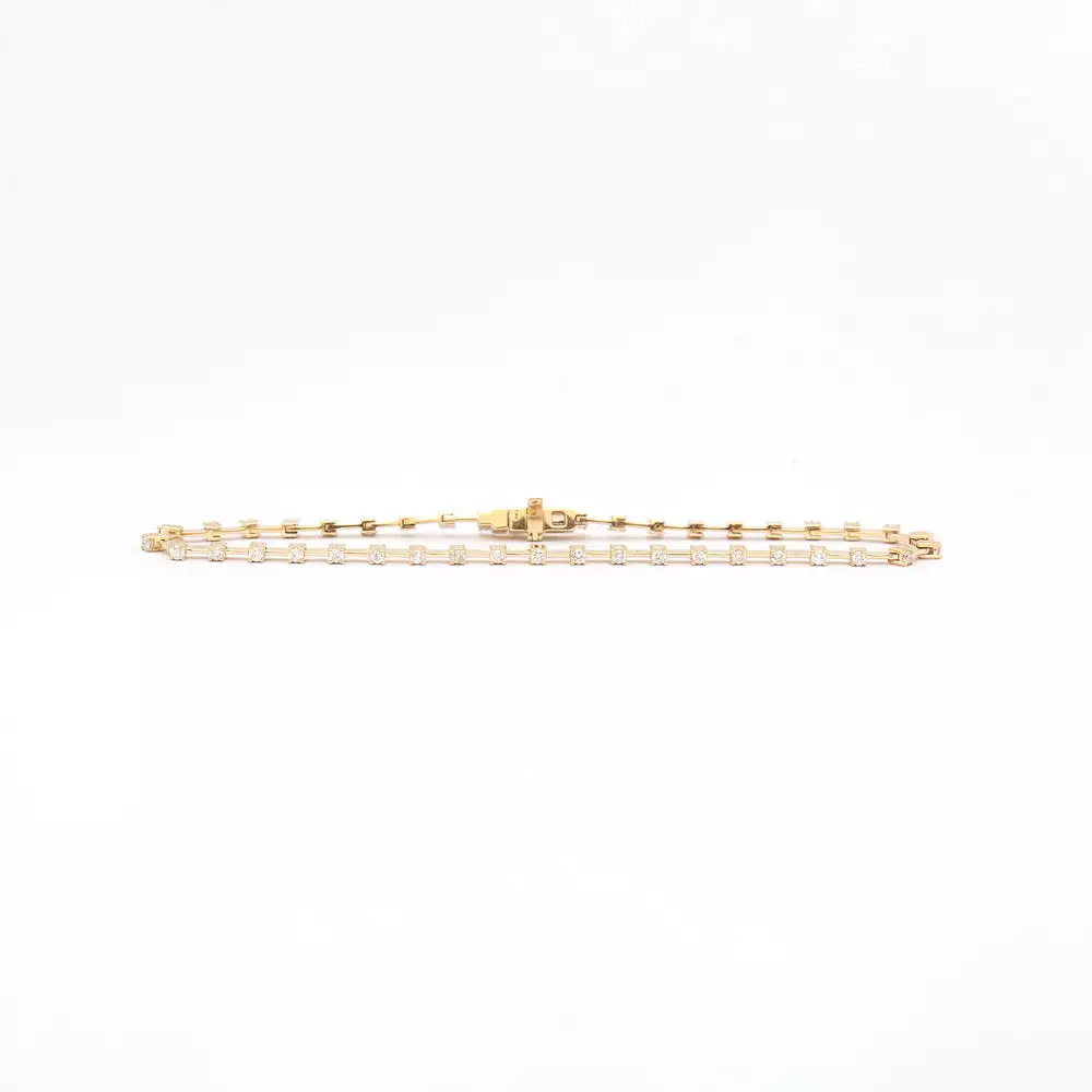 Diamond Station Tennis Bracelet