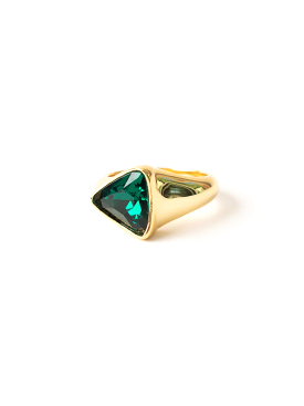 Emerald Triangle Ring