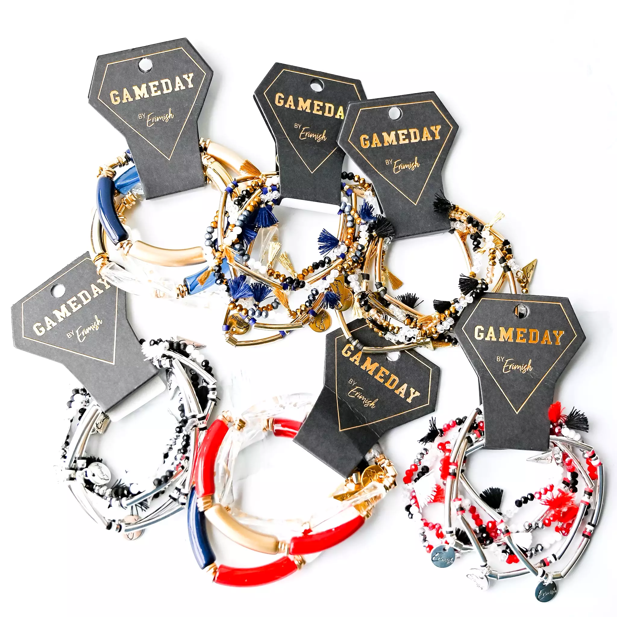 Erimish Game Day Spirit Bracelet Stacks