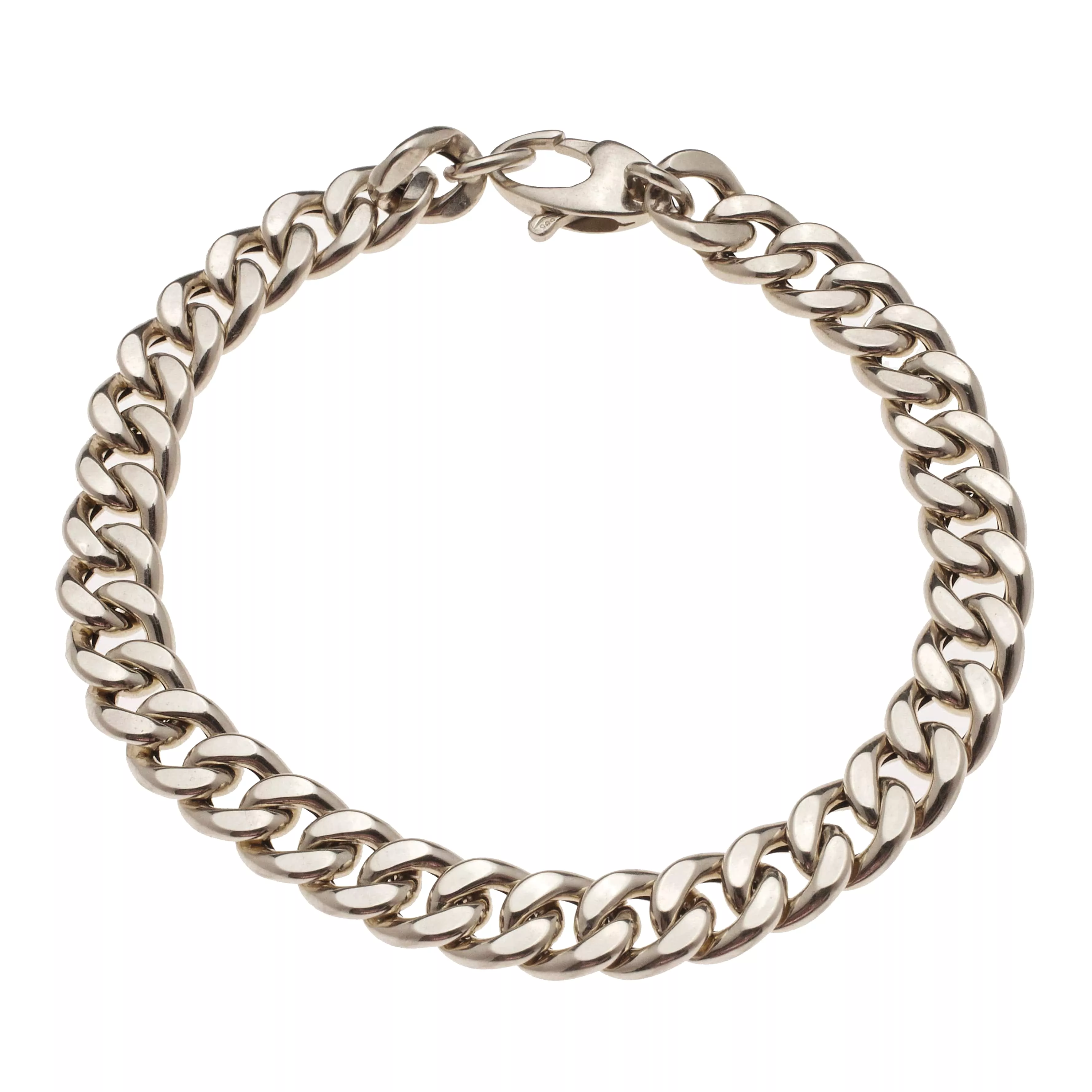 Flat Cuban Link 14K Gold Bracelet 6.5mm