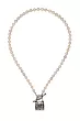 French Kande Pearls With FK Lock Necklace