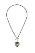 French Kande Silver Fob Cheval Necklace