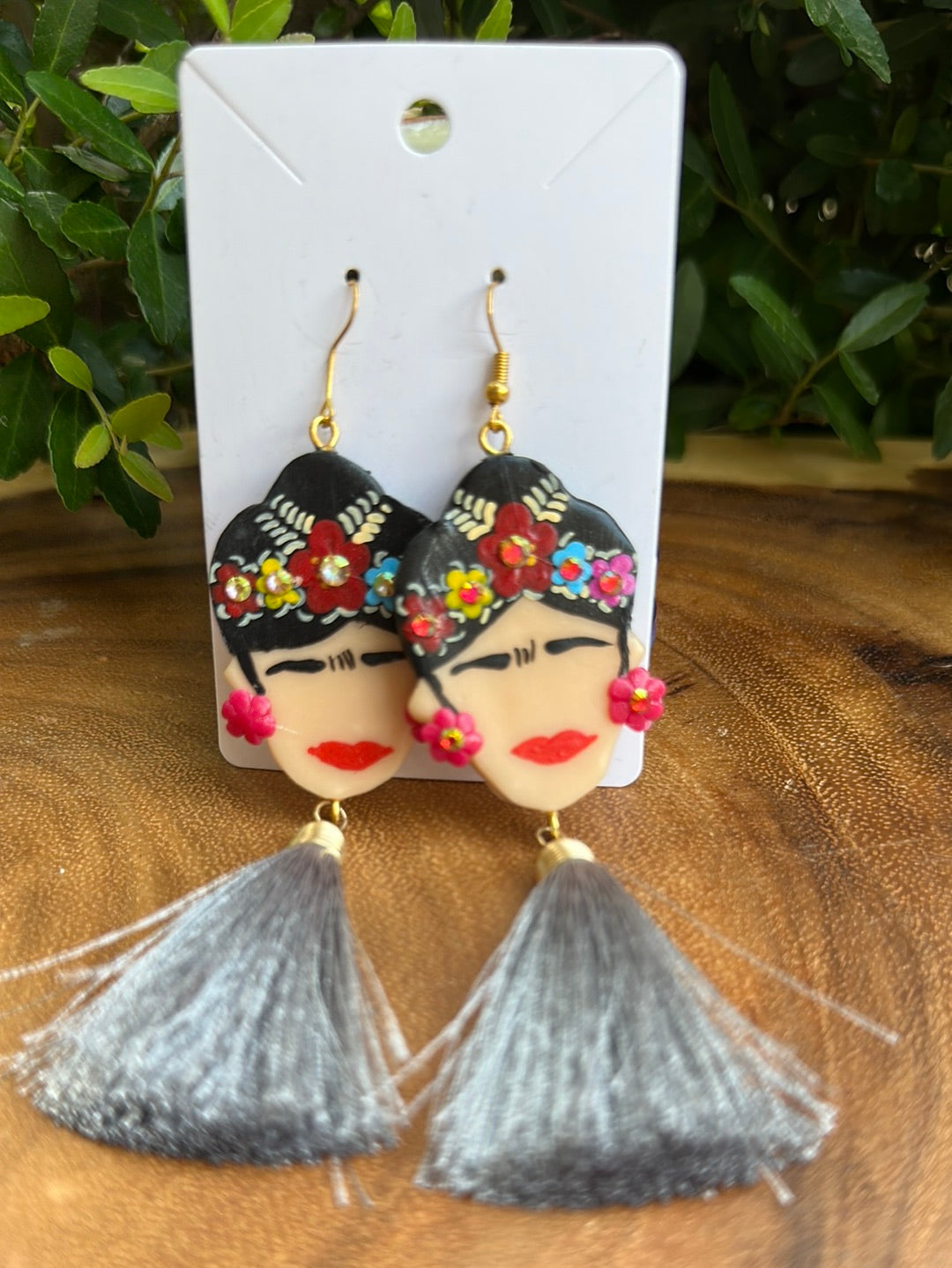 Frida clay earrings