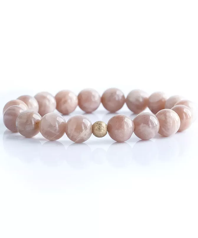 Gemstone Bracelet, 10mm - Sunstone