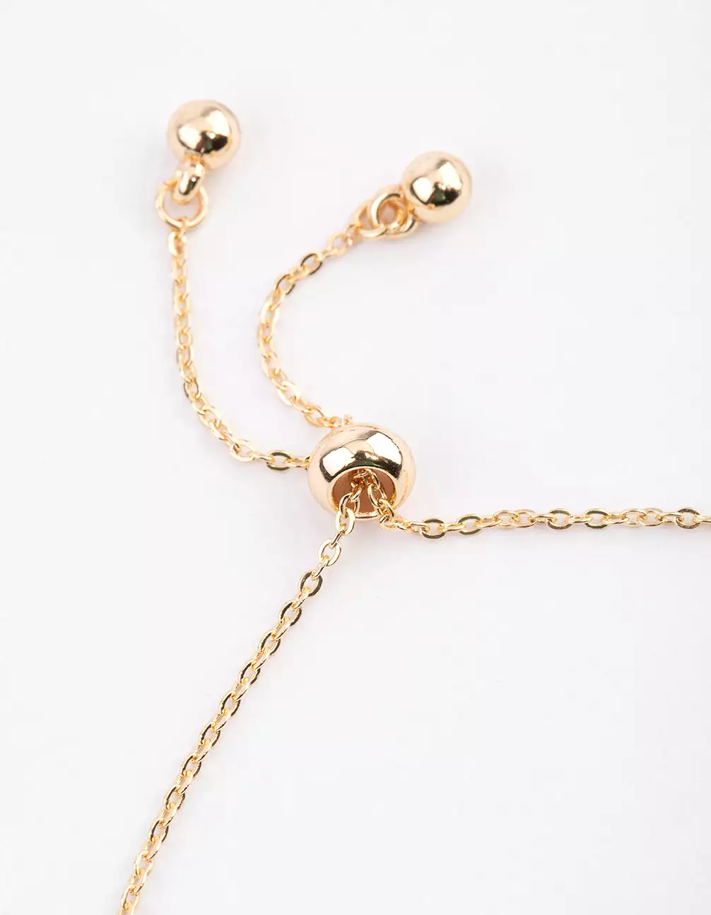 Gold Pave Mini Heart Charm Bracelet