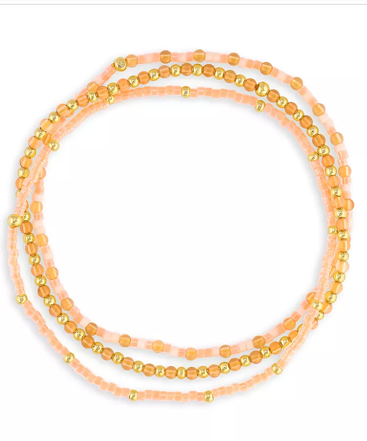 Gorjana Poppy Gem Bracelet Set - Citrine