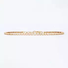 Graduated Round Diamond Half Tennis Bracelet