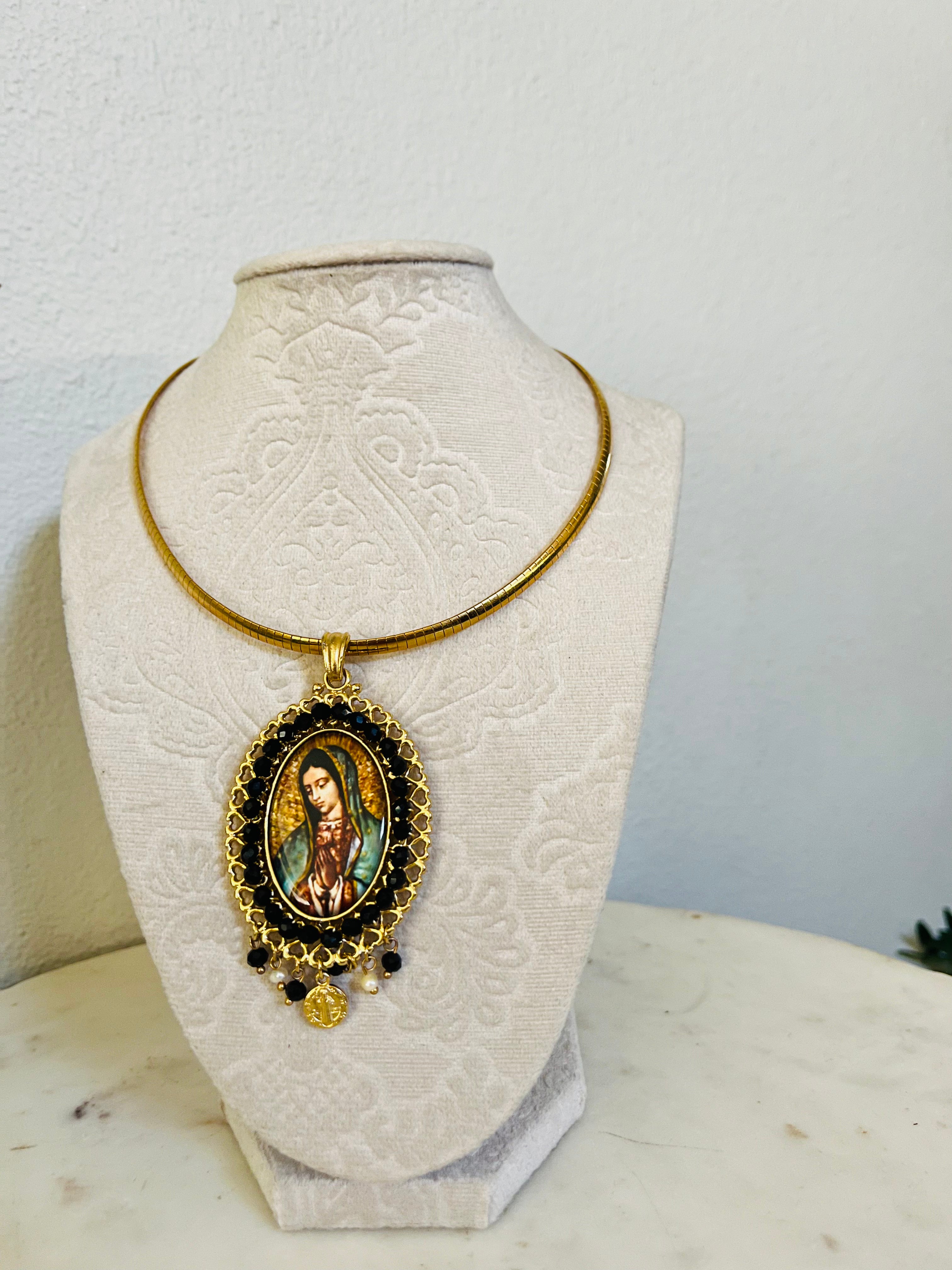 Guadalupe/Juan Diego necklace