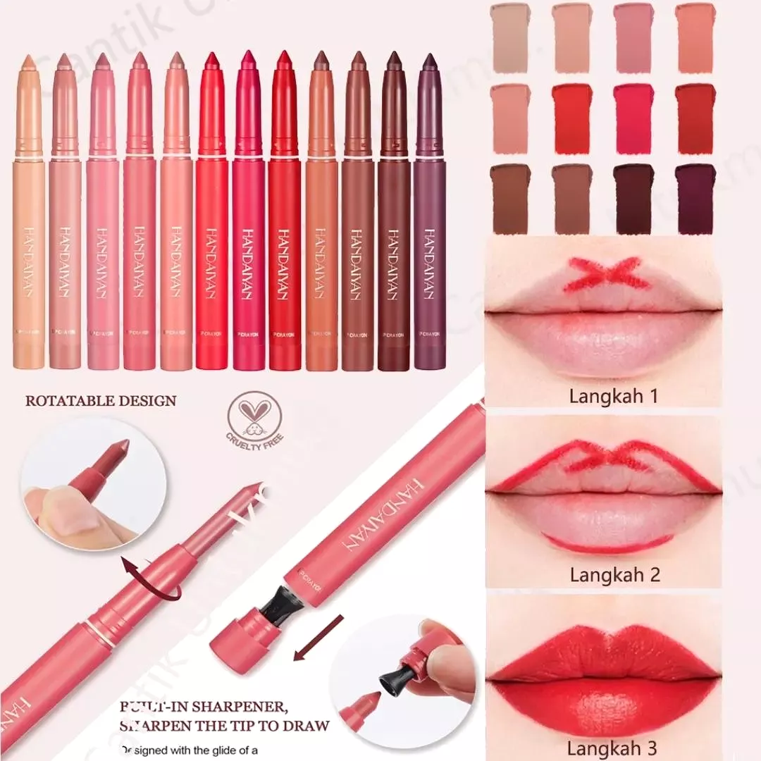 HANDAIYAN Matte Lip Crayon (Pack of 6)