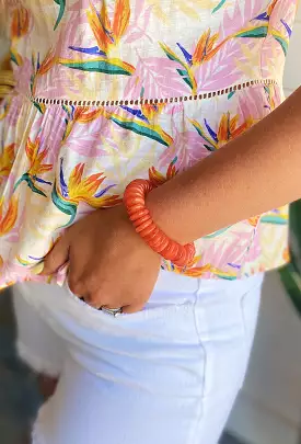 Hidden Paradise Bracelet in Fiesta Red