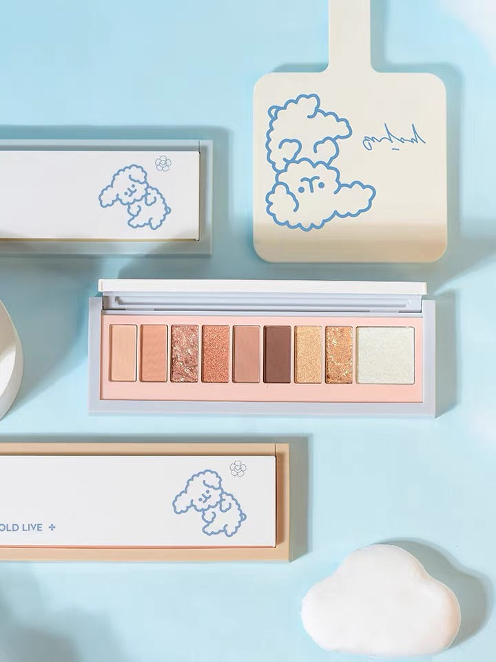 Holdlive Little Milk Dog 9-colour eyeshadow palette