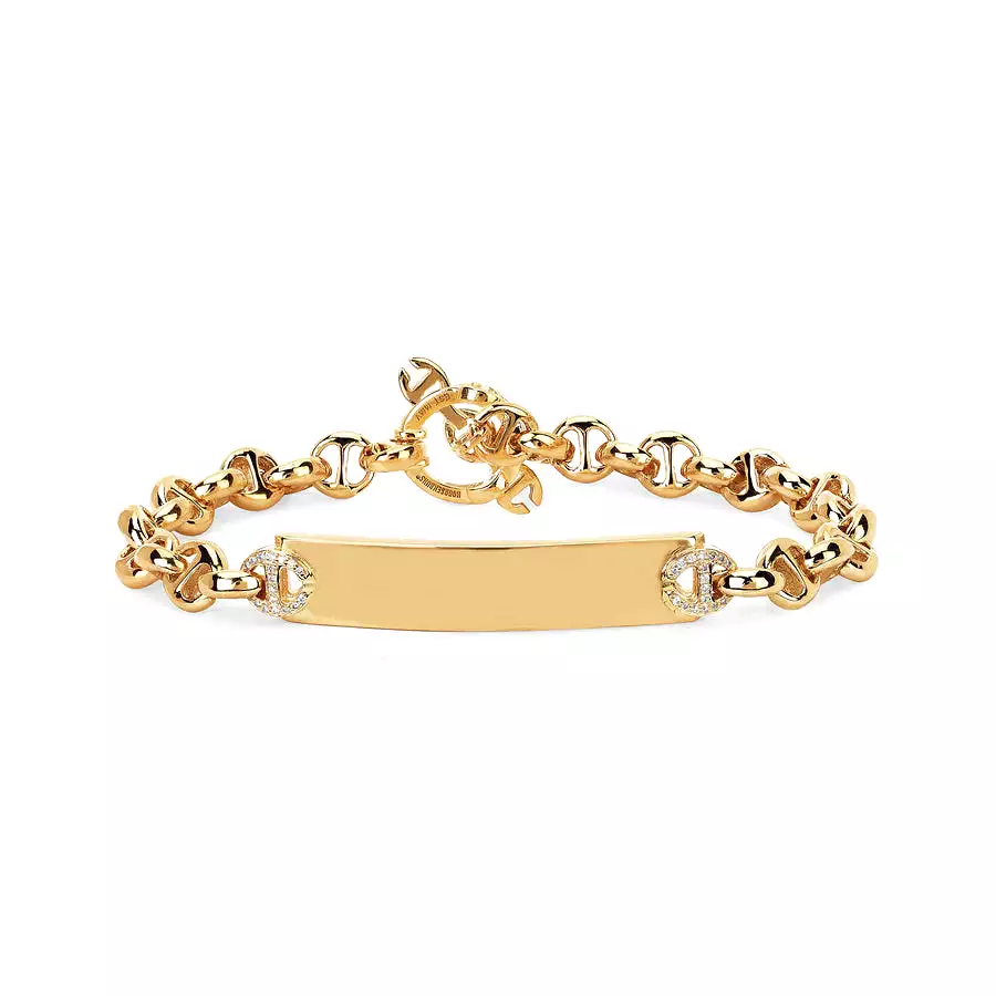 HOORSENBUHS 5MM Open Link Monogram Bracelet