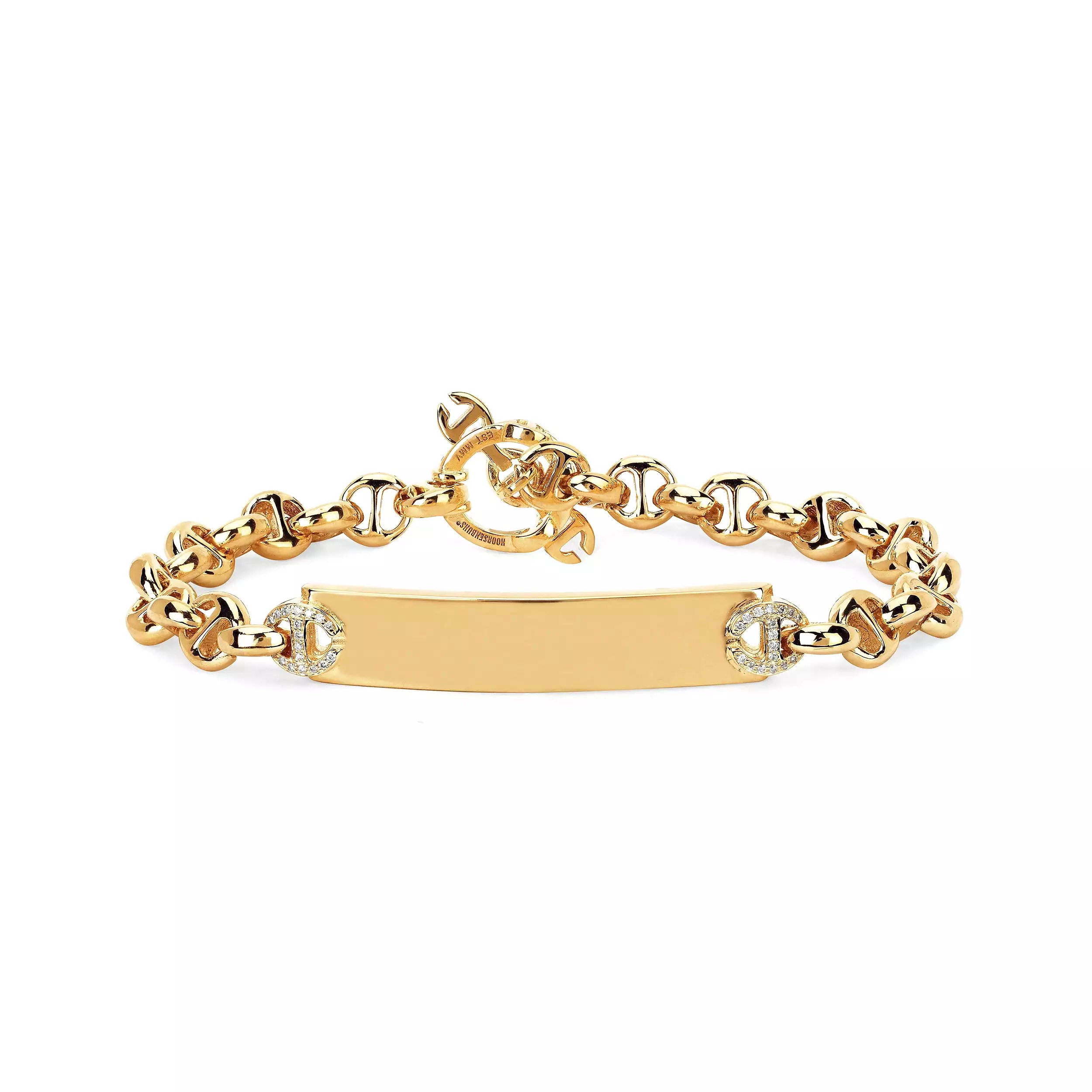 HOORSENBUHS 5MM Open Link Monogram Bracelet