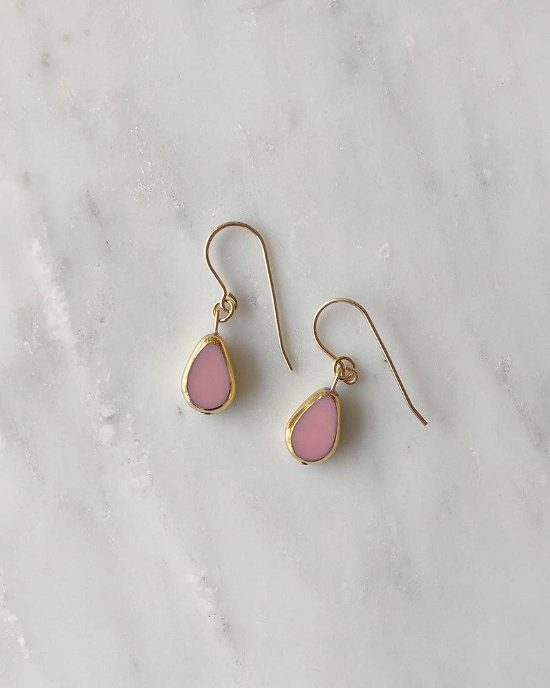 I. Ronni Kappos Pink Petal Drop Earrings