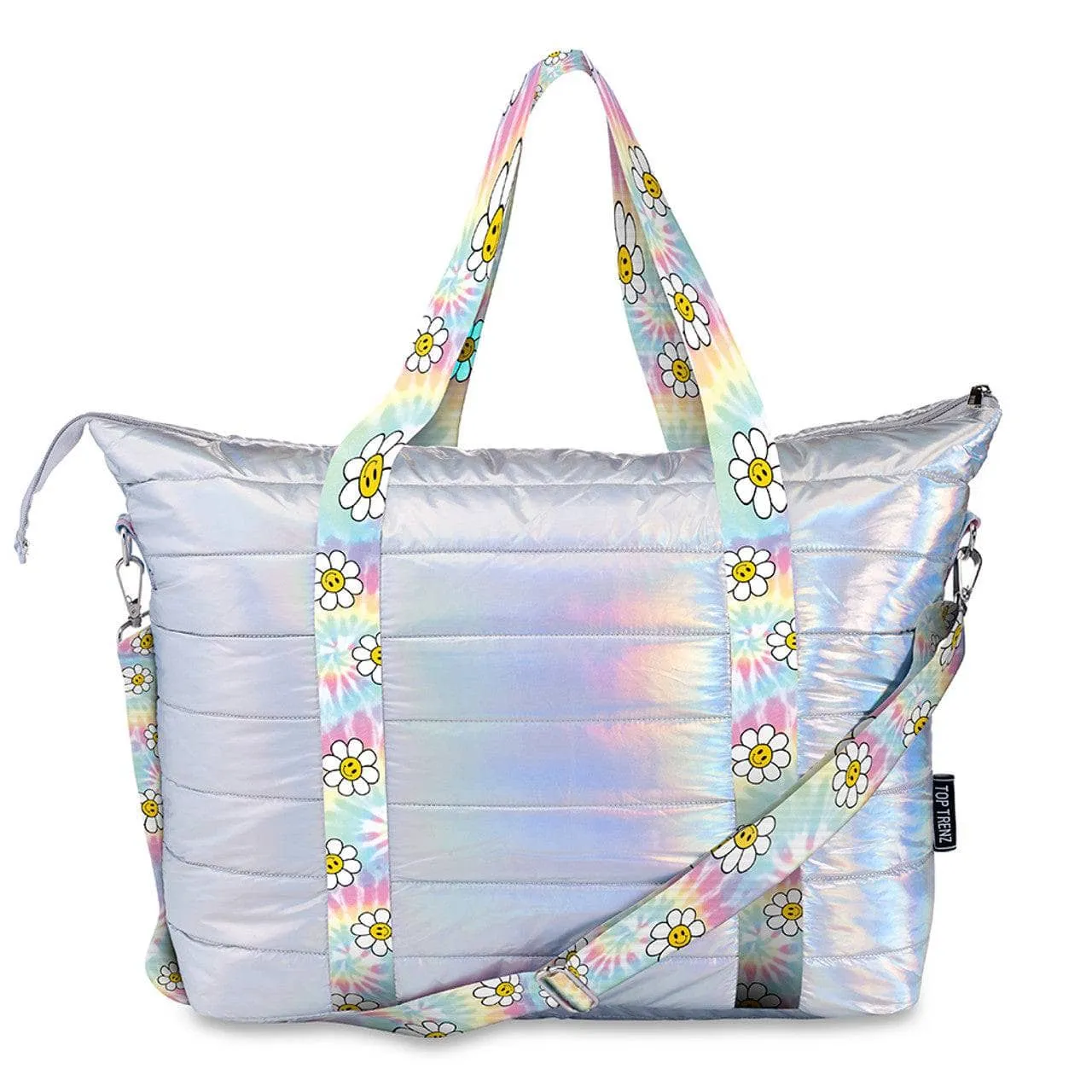 Iridescent Puffer Tote