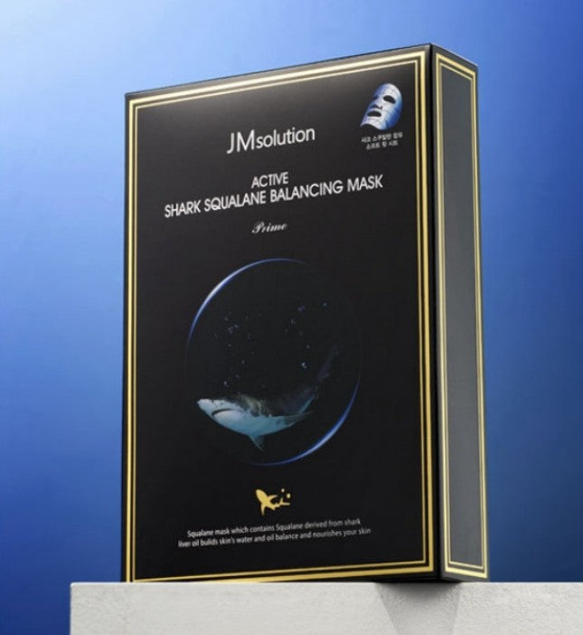 JMsolution Active Shark Squalane Balancing Masks 10 Sheets Face Skincare