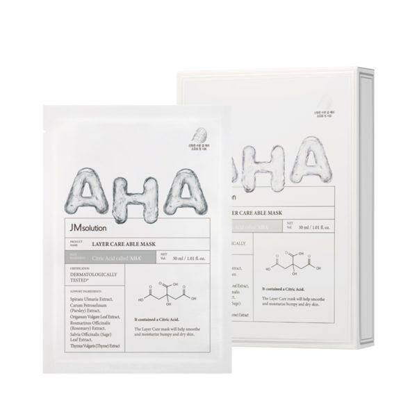 JMsolution Layer Care Masks AHA BHA PHA LHA Facial Skincare Sheets