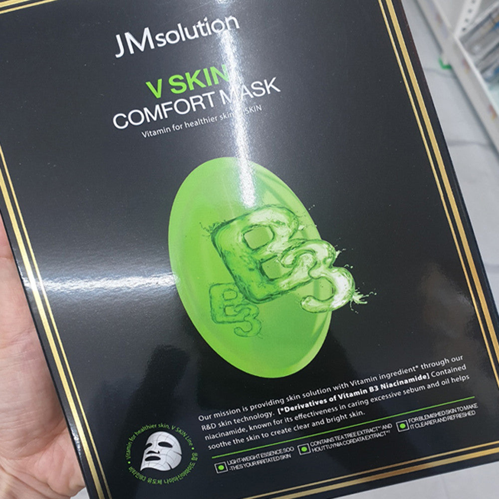 JMsolution V Skin Comfort Masks Vitamin B3 10 Sheets Facial Skincare