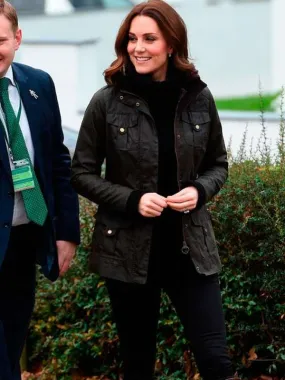 Kate Middleton Brown Leather Jacket - New American Jackets