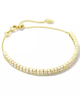 Kendra Scott Gracie Tennis Chain Bracelet - Gold/White CZ OR Silver/White CZ - FINAL SALE